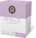 HEALHTY Home Amaze Collage Micro Collage Peptides - Δέρμα, μαλλιά, αρθρώσεις - Θαλάσσιο κολλαγόνο, Υαλουρονικό οξύ - 15 εξυπηρετήσεις (Lemon Berry, 1 κουτί)