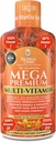 Mega Premium Liquid Multivitamin | Natural Immune Support Vitamin w/ 1333% Vitamin C, 200% D3, Zinc + 20 Vitamins, 70 Minerals, & 21 Amino Acids | Sugar Free | Orange Flavor | 98% Absorption | 32 Serv