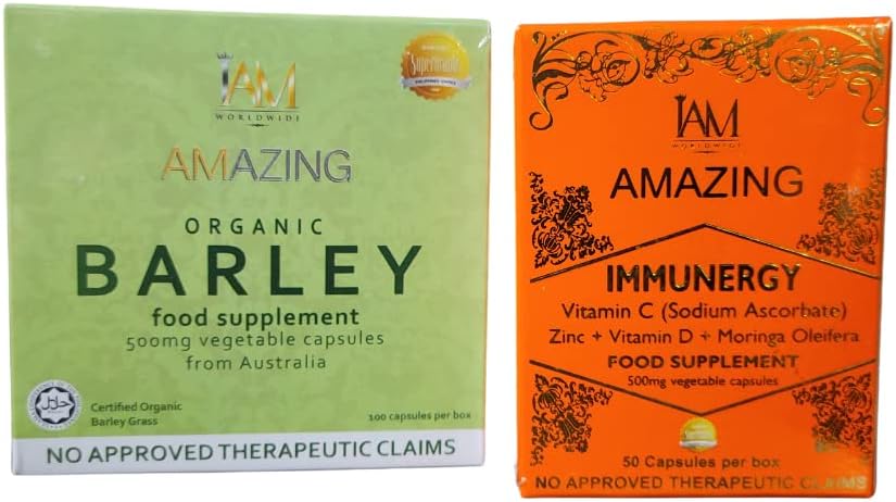 IAM Amazing Καθαρές Οργανικές Κάψουλες & IMUNERGY Βιταμίνη C