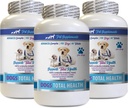 PET ΣΥΜΠΛΗΡΩΜΑΤΑ & ΦΥΤΑ LLC Σκύλος Βιταμίνες ματιών Υποστήριξη - Σκύλοι Συνολικός έλεγχος υγείας - Ανοσοποιητική υποστήριξη - Καρφιά δέρματος Στοματική φόρμουλα για την υγεία ματιών - Ασβέστιο για την τροφή σκύλου - 3 μπουκάλια (180 θεραπείες)