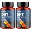 DHT Blocker για άνδρες με πριόνι Palmetto & Biotin, Hair Growth Formula σε Liquid-Filled κάψουλες, συμπληρώματα τριχόπτωσης, Βιταμίνες ανακατασκευής μαλλιών, ιδιόκτητα βότανα - 90 κάψουλες(2 μπουκάλι)