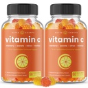 NutraChamps Βιταμίνη C Gummies για Ενήλικες & Παιδιά, 5-σε-1 Υποστήριξη ανοσοποιητικού συστήματος με Elderberry, Rosehips, Εσπεριδοειδή Bioflavonoids & Acerola Cherry, Συμπλήρωμα Αναμνηστικής Ανοσίας (πακέτο του 2)