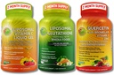 Liposomal Vitamin C 1100mg Liquid Gel Κάψουλες - Δέσιμο με - Liposomal Glutathionone 500mg Συμπλήρωμα, Master Antioxidant & Detoxifier & Quercetin με Bromelain Vitamin C και ψευδάργυρο