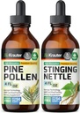 BIO KRAUTER Pine Pollen Tincture 4 Fl. Oz. & Stinging Nettle Tincture 4 Fl. Oz.