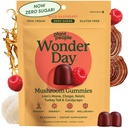 Plant People WonderDay Mushroom Gummies - Lion’s Mane Gummies with Cordyceps & Chaga Mushroom - Support Immune System & Boost Mood, Stress Reponse & Energy in Adults - Natural, Vegan, Non-GMO, 60-Ct