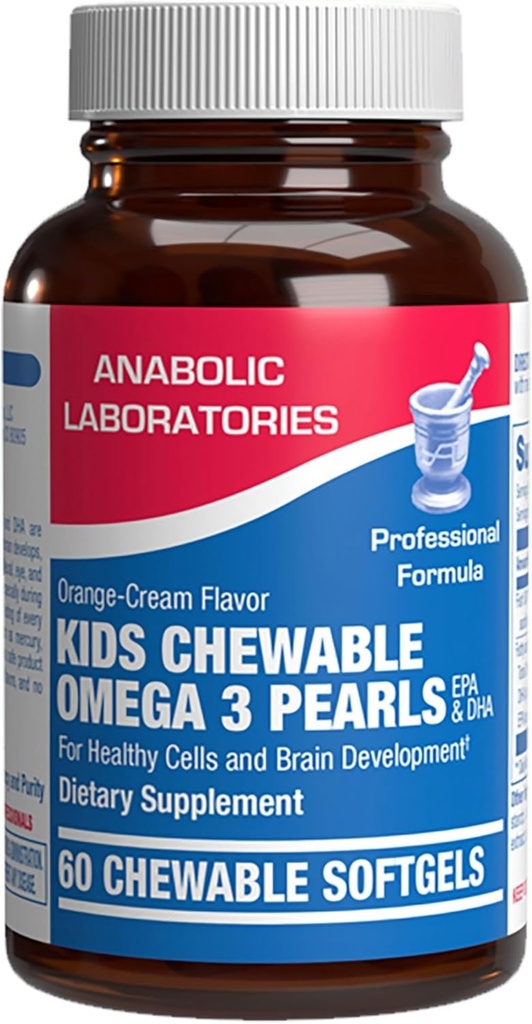 Omega 3 Fish Oil για τα παιδιά - Clinical Formula Kids Fish Oil Gummies with Omega 3 EPA DHA for Children's Eye Brain Hear & General Developmental Support - No Artificial Flavors or Colors - 30 Day Supply