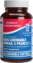 Omega 3 Fish Oil για τα παιδιά - Clinical Formula Kids Fish Oil Gummies with Omega 3 EPA DHA for Children's Eye Brain Hear & General Developmental Support - No Artificial Flavors or Colors - 30 Day Supply