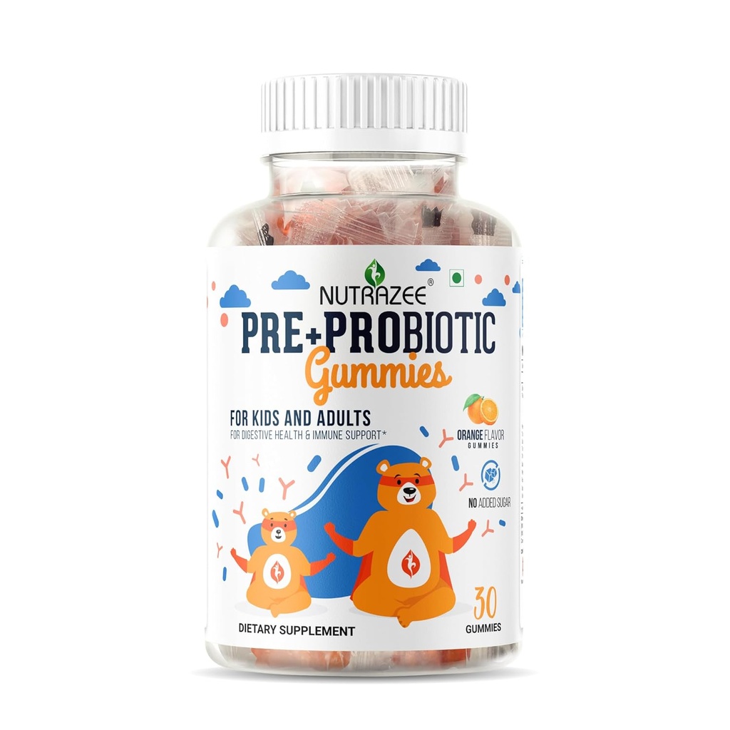 Προβιοτικά Gummies με 2 δισεκατομμύρια CFU, Prebiotic Fiber συμπλήρωμα για τα παιδιά, άνδρες και γυναίκες, Κλινικά Επικυρωμένο Strain για Digestion, Easy Bowel Κίνηση & Ανοσία, 30 Gummy Bears