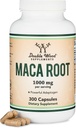 Maca Root Capses for Women and Men, 300 Count (1.000mg Μαύρο, Κόκκινο, Κίτρινο Maca Powder per Serving) Καλλιεργείται στο Περού (για Ενέργεια, Απόδοση, Κίνητρο) από Διπλό Ξύλο