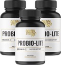 Golden After 50 Probio-Lite - για την υποστήριξη της υγείας και της πέψης - Προβιοτικά για άνδρες και γυναίκες - 3 μπουκάλια - Προβιοτικά για περιστασιακά εγκαύματα, αέριο, δυσπεψία