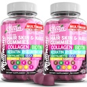 Multimane Collagen Gummies με Biotin Keratin Hyaluronic Acid Bamboo Vitamin A C Βιταμίνη D Βιταμίνη Ε Folate Saw Palmetto Silica B3 Βιταμίνες Δέρμα μαλλιών και νύχια Gummies by Clean Nutra