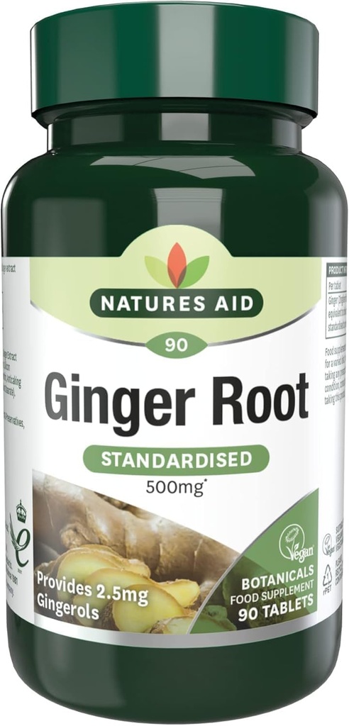 Natures Aid Ginger 500Mg