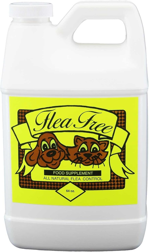 Flea-free καθαρό βιολογικό συμπλήρωμα διατροφής και φυσικά προϊόντα κατοικίδιων ζώων, 64 ουγγιά
