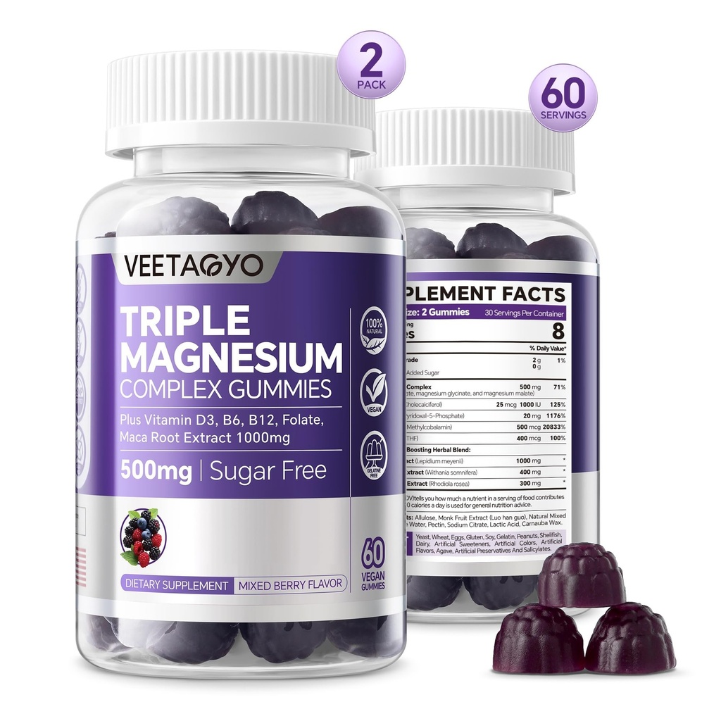 Μαγνήσιο Gummies 500mg 400mg 