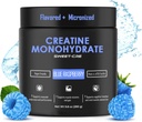 Creatine Monohydrate – 5g Creatine Monohydrate Powder – Advanced Creatine για γυναίκες και άνδρες – Bulk Συμπληρώματα Creatine – Delicious Fruit Punch Flavor – 10oz (40 Servings, Blue Raspberry)