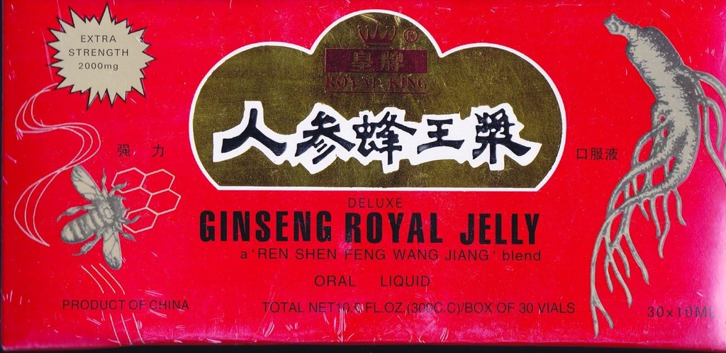 GINSENG ΠΡΟΪΟΝΤΑ Ginseng & Royal Jelly σε μια βάση μελιού 30 Φιαλίδιο, 0, 02 Λίρες