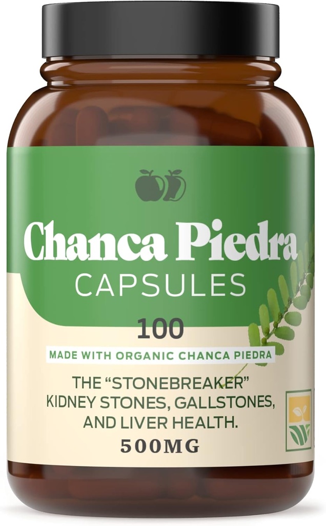 Complete Natural Products Chanca Piedra 100 Capsules & Chanca Piedra Extract 8oz Bundle