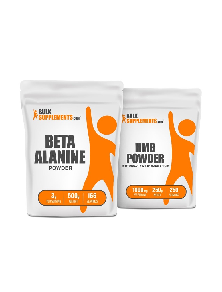 BulkSupplements Beta Alanine 500g + HMB 250g Bundle