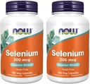 Τώρα τρόφιμα Selenium 200 mcg VCaps, 180 κόμης (πακέτο του 2)