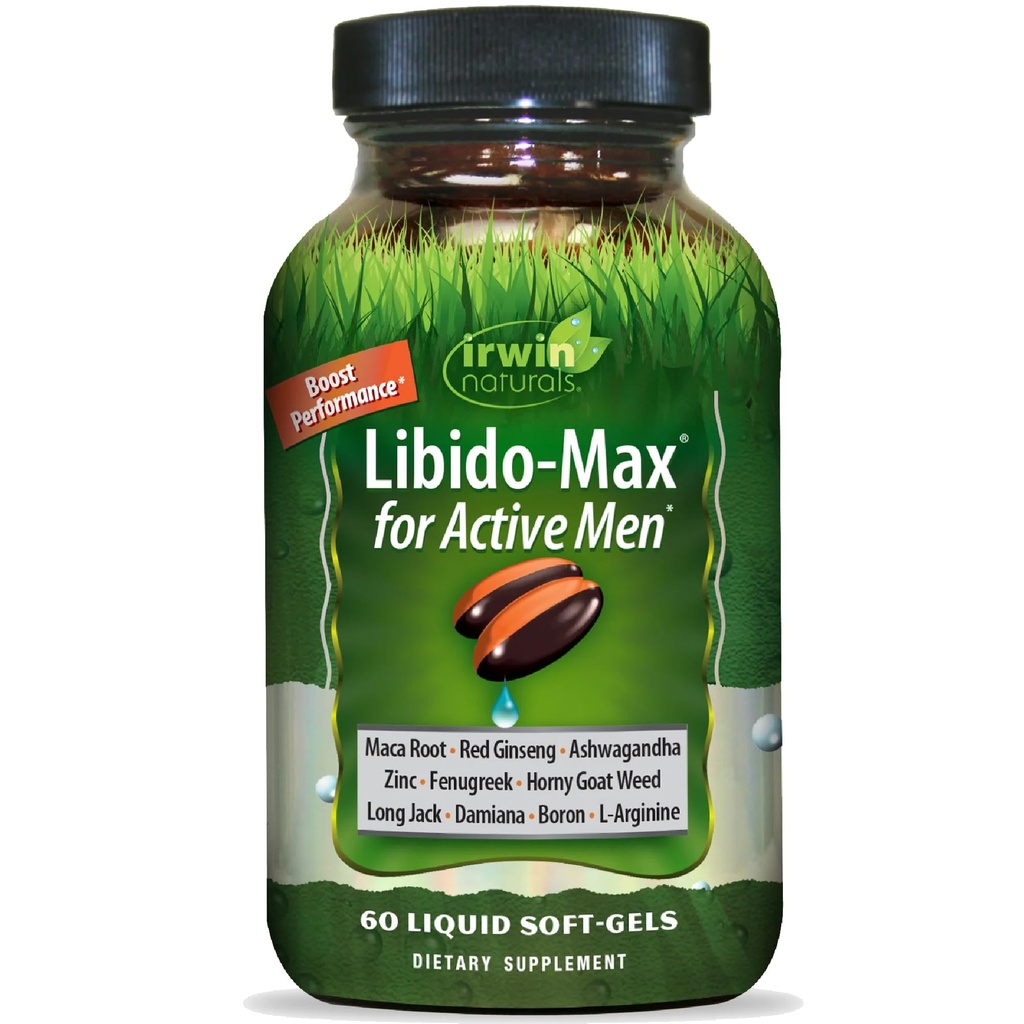 Irwin Naturals Libido-Max για ενεργούς άνδρες 60 Sgels