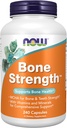 NOW Foods Supplements, Bone Strength™ with Microcrystalline Hydroxyapatite (MCHA), Magnesium and Vitamins C,D and K, 240 Capsules