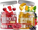 Joyli Quercetin & Superfruit Gummies Bundle – Ανοσοποιητική & Αντιοξειδωτική Υποστήριξη – Vegan Multivitamin Formula with Vitamins A, C, D, E, Zinc, Goji & Elderberry – 2 Pack για Ενήλικες