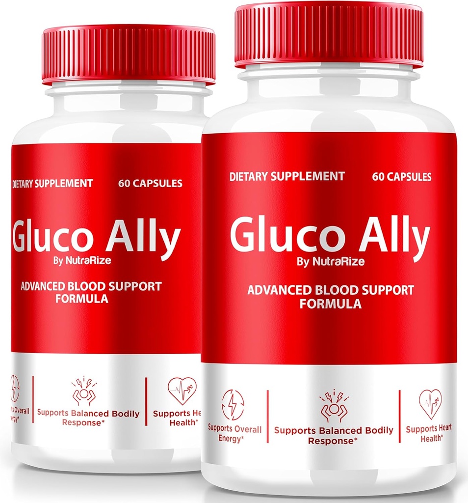 (2 συσκευασία) Gluco Ally Κάψουλες, Επίσημη GlucoAlly Χάπια, Πλήρης Φόρμουλα Υποστήριξης Αίματος, Όλα τα φυσικά συμπλήρωμα για να διατηρήσει υγιή επίπεδα, Premium Gluco-Ally Capsulas αναθεώρηση (120 κάψουλες)