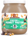 PB2 Performance Peanut Plant Based Vegan Protein Powder | 20g Complete Protein, No Added Sugar, Prebiotic Fiber | Dairy Free, Certified Vegan, Non-GMO, and Gluten Free [Peanut with Dutch Cocoa, 2lb]