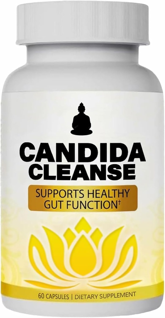 Candida Cleanse, Gut & Colon Support, Advanced Probiotic & Herbal Formula, Oregano Leaf, Wormwood, Black Walnut, Caprylic Acid-1 για άνδρες & γυναίκες, 60 κάψουλες