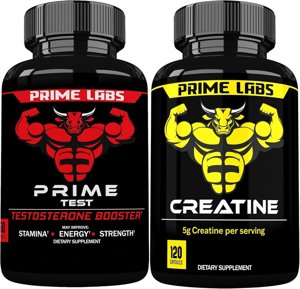 Prime Labs Prime Test + Κάψουλες Κρεατίνης
