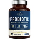 Probiotic 60 Δισεκατομμύρια στεφάνες με οργανικό προβιοτικό για άνδρες και γυναίκες, Digestive & Immune Health, Rafium Stable Καθυστερημένη απελευθέρωση, μη-GMO Όχι γαλακτοκομικά, 60 Vegan Caps