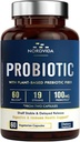 Probiotic 60 Δισεκατομμύρια στεφάνες με οργανικό προβιοτικό για άνδρες και γυναίκες, Digestive & Immune Health, Rafium Stable Καθυστερημένη απελευθέρωση, μη-GMO Όχι γαλακτοκομικά, 60 Vegan Caps