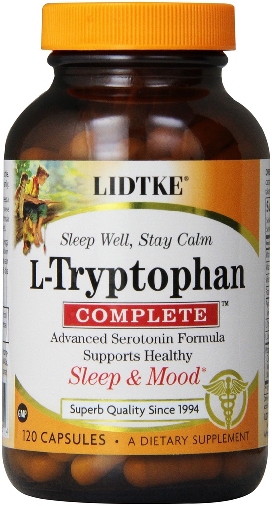 Lidtke Technologies L-Tryptophan Ολοκληρωμένες κάψουλες, 120 κόμης
