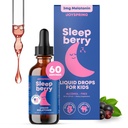 JoySpring Sleepberry Kids Μελατονίνη 3 mg – Υγρή Βοήθεια Ύπνου με L Theanine, Υψηλής Απορρόφησης σταγόνες μούρου (2 fl oz) 60 Μερίδες, Παιδική Μελατονίνη με Βιταμίνη D Παιδιά Ταξίδι Απαραίτητα