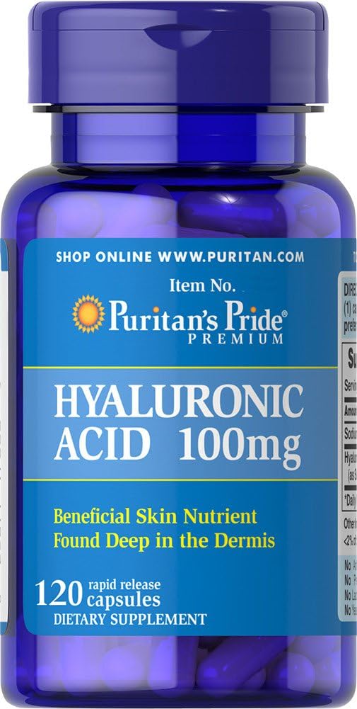 Puritan's Pride Υαλουρονικό Οξύ 100 mg Κάψουλες, 120 Count