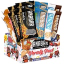 Anabar Protein Bar, The Protein-Packed Candy Bar, World's Best Tasting Protein Bar, No Sugar Alcoins, High Protein, Amazingly Delicious, 20 Grams of Protein (12 Bars, Variety Pack)