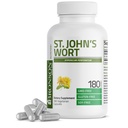 Bronson St. John's Wort 700 MG per Serving Hypericum Perforatum Υποστηρίζει μια θετική διάθεση - μη ΓΤΟ, 180 κάψουλες χορτοφάγων