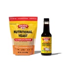 Bragg Premium 12 Ουγγιά Διατροφική Yeast καρύκευμα πουγκί - Vegan, χωρίς γλουτένη flakes τυριού και καρύδας Aminos, All Re Σκοπός καρύκευμα, 10 Oz, Single