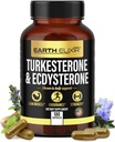Turkesterone & Ecdysterone – Φυσικό Testosterone Support, 2-σε-1 High Potency Turkesterone Supplement for Men & Women with 95% Beta Ecdysterone - Δύναμη, Ενέργεια και Ζωτικότητα – 180 κάψουλες
