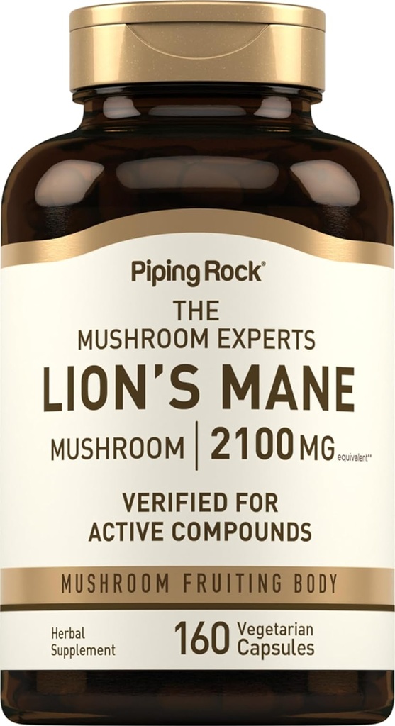 Piping Rock Lions Mane Mushroom Supplement 