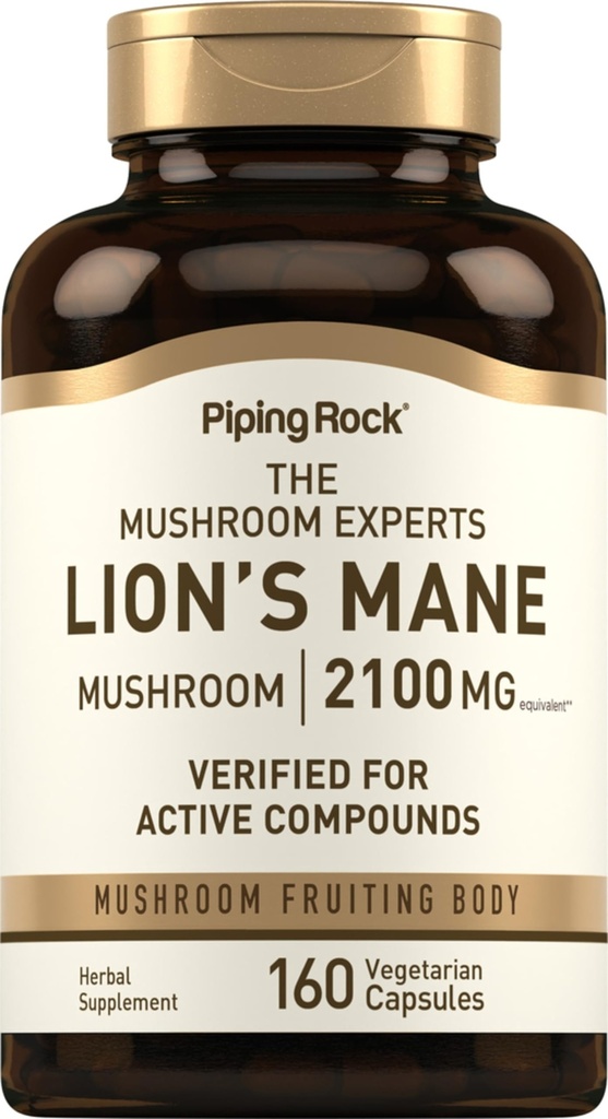 Piping Rock Lions Mane Mushroom Supplement 