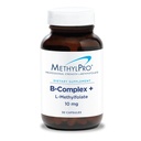 MethylPro B- Complex + L- Methylfolate 10 mg - μεθυλιωμένο σύμπλοκο βιταμίνης Β για γυναίκες και άνδρες, Κυτταρική Ενέργεια Υποστήριξη με Folate, Niacin και Biotin, VIT B Συμπλήρωμα - 30 Vegan Κάψουλες