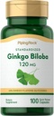 Piping Rock Ginkgo Biloba Συμπληρώματα 120mg 