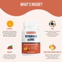Vitamin C 1000mg with Zinc, Rose HIPS and Citrus Bioflavonoids, Immune Support Supplement Antioxidants Protection, 300 Capsules