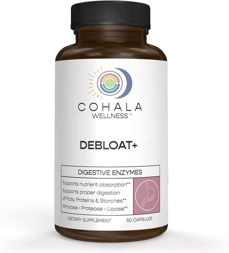 Αποφλοίωση+ Φυσικό Digestive Ένζυμα Bloating Relief Digestive Health Gut Health Απορρόφηση Απορρόφηση Απορρυπαντικά Λιπαρά & πρωτεΐνες Όλα-σε-ένα - 50 κάψουλες