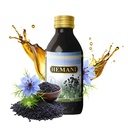 Hemani Black Seed Oil 60ml - Pure Premium Ψυχρό-Pressed Nigella Sativa Μαύρο Cumin Oil για Digestive Υγεία, Υποστήριξη ανοσοποιητικού συστήματος. Φυσική πηγή θυμοκινόνης