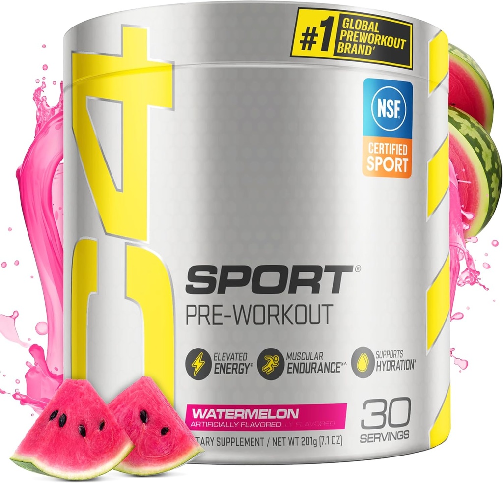 Cellucor C4 Sport Pre Processing Powder Watermelon - Pre Processing Energy with Creatine + 135mg Caffeine and Beta-Alanine Performance Blend - NSF Certified for Sport 30 Services