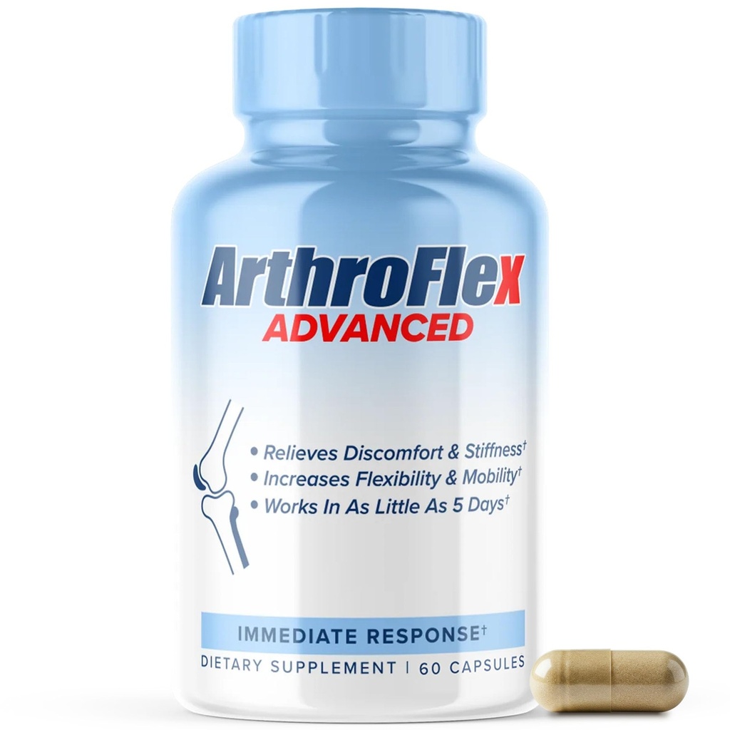 MAXLIFE NATURALS ArthroFlex Advanced Joint Health Supplement – 60 Κάψουλες - Vital Joint Συμπληρώματα για γυναίκες και άνδρες, Τύπος II Collagen Cartilage Supplement, Made in USA Health Care Supplements