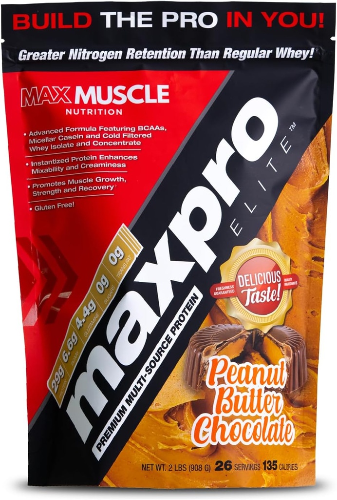 Max Muscle Maxpro Elite Whey Protein Powder 