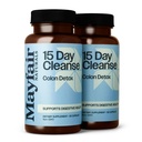 15 ημέρα καθαρισμού του παχέος εντέρου Detox (2 Pack), συμπλήρωμα διατροφής, 30 κάψουλες η κάθε μία (60 Total), φυσικό Laxative για δυσκοιλιότητα και Digestive συμπλήρωμα υγείας